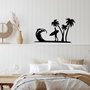 Wallity Surfer Accesorio de Pared de Metal Negro